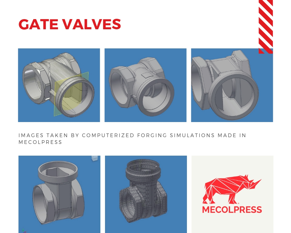 Gate valves hot forging